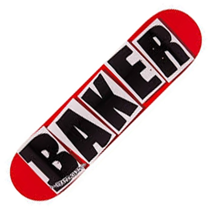 Beginner Skateboard Baker Skateboards Brand Logo (Red/White
