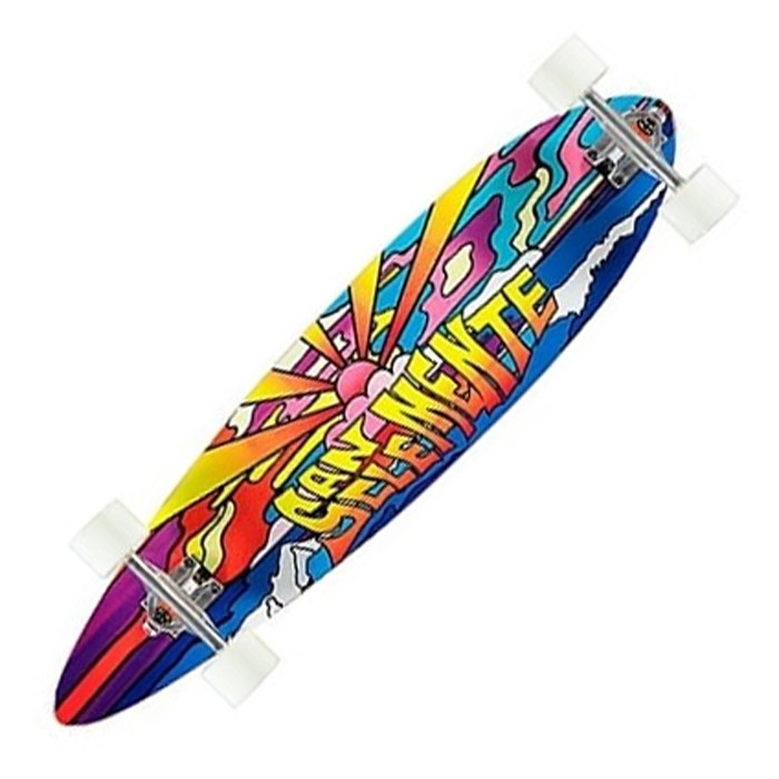 San Clemente Stained Glass 4 Mini Pin Tail Longboards Longboard