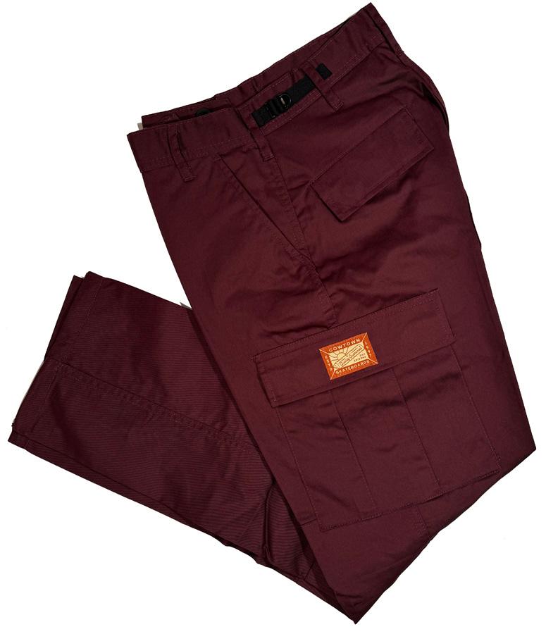 Buy Go Colors Women Bright Linen Cargo Pant - Maroon Online