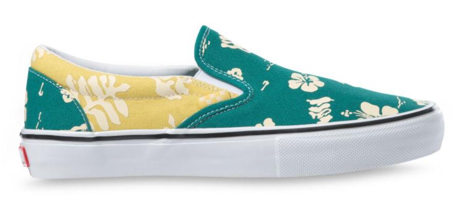 vans aloha slip ons