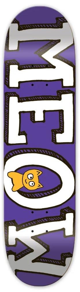 スケートボード MEOW LOGO MINI PURPLE 7.25 Cowtown