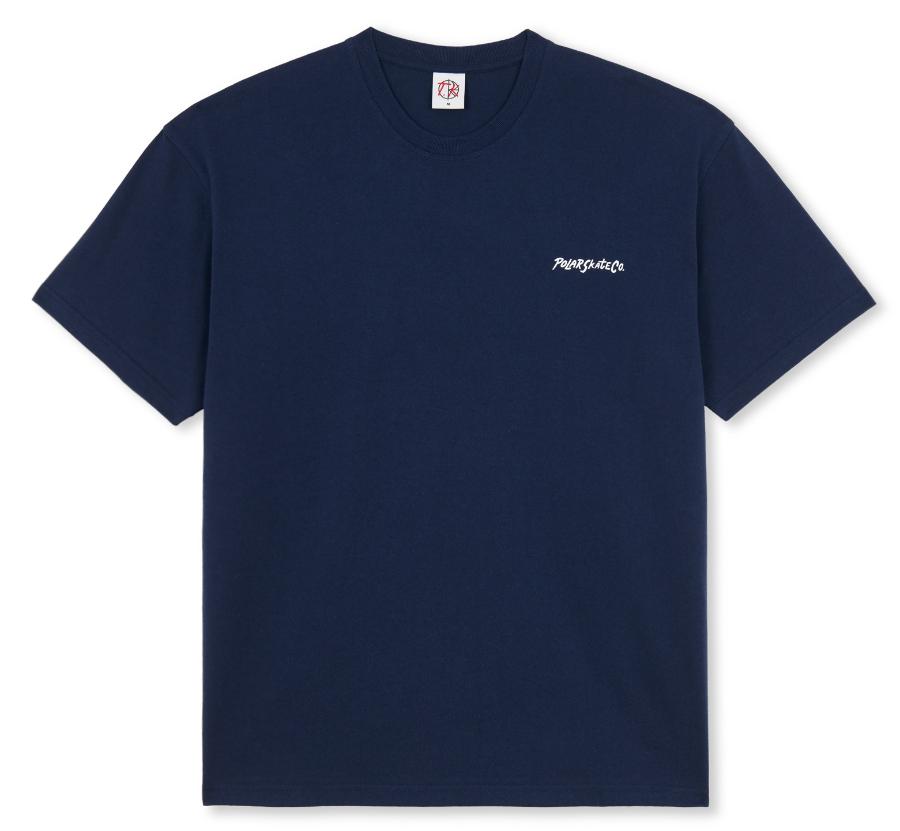【POLAR SKATE CO.】12 Faces Tee Dark Blue Cowtown