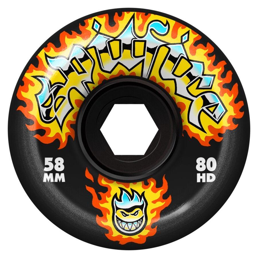 1980's spitfire wheels made in USA ブラックT Spitfire Superwide 80HD 62mm Black Skateboard Wheels | Zumiez