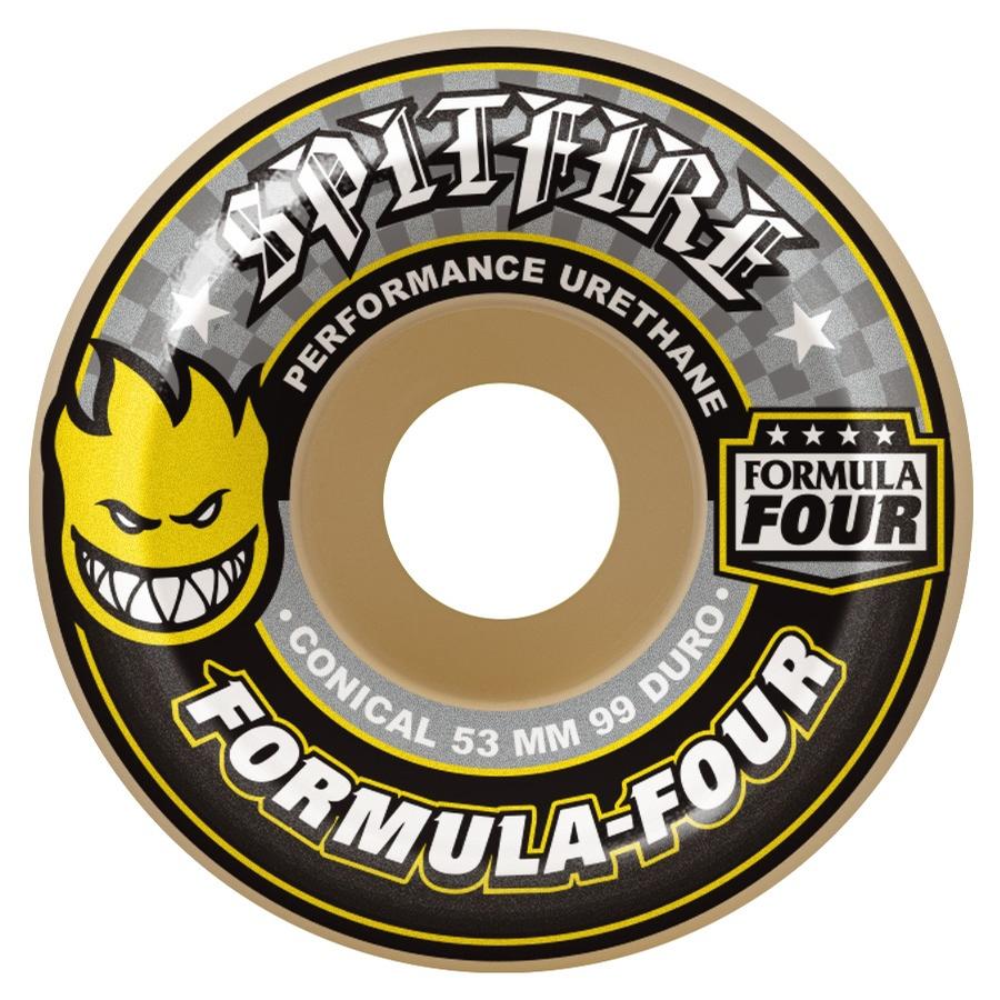 スケートボード SPITFIRE F4 99D CONICAL YELLOW 52mm Cowtown