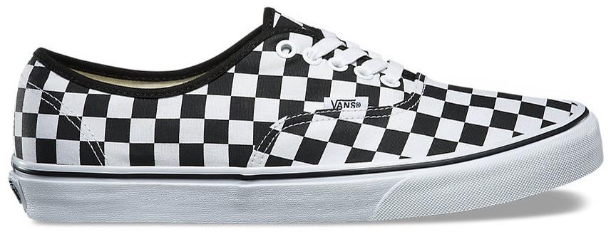vans authentic checkerboard true white