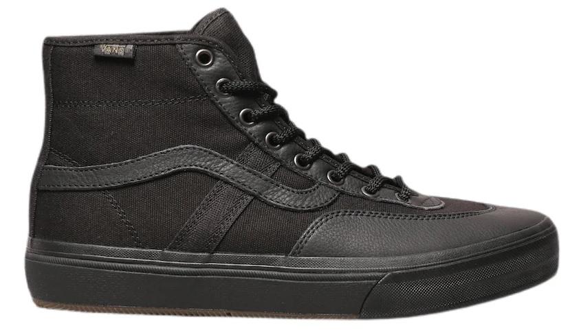 Vans Crockett High Shoes - Butter Leather Black/Black - 10.5