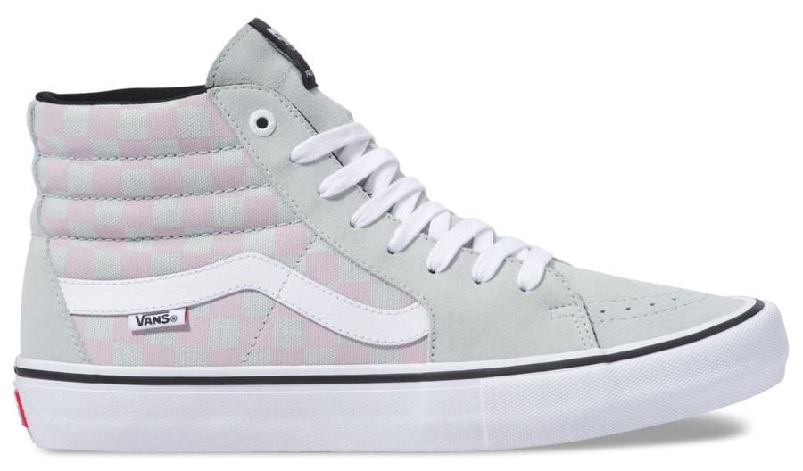 vans light grey sk8 hi suede trainers