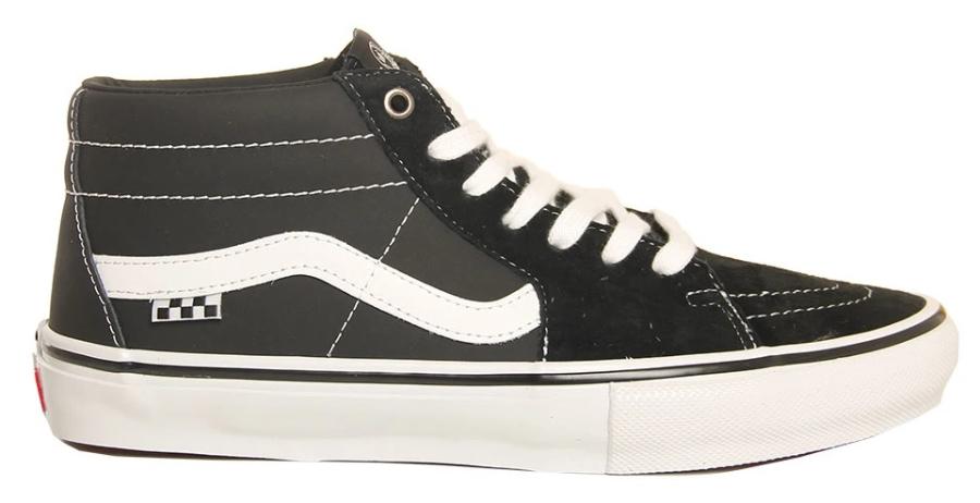 Vans Skate Grosso Mid (Black/White/Emo Leather) Mens at Tempe