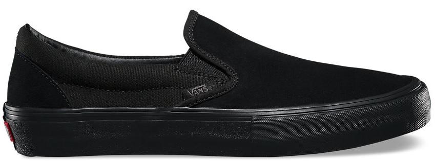 vans pro blackout slip on