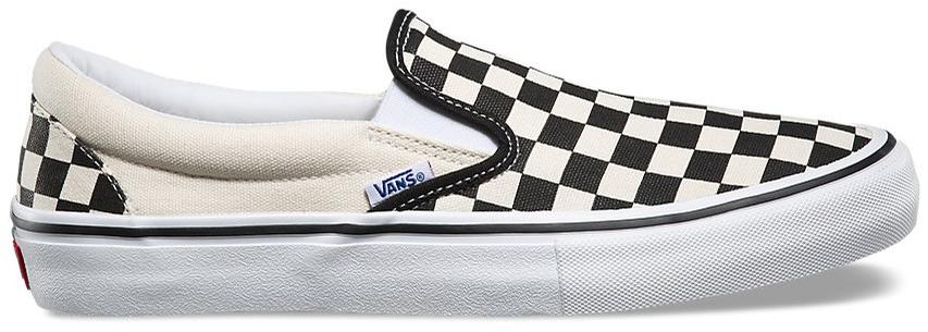 vans slip on checkerboard black