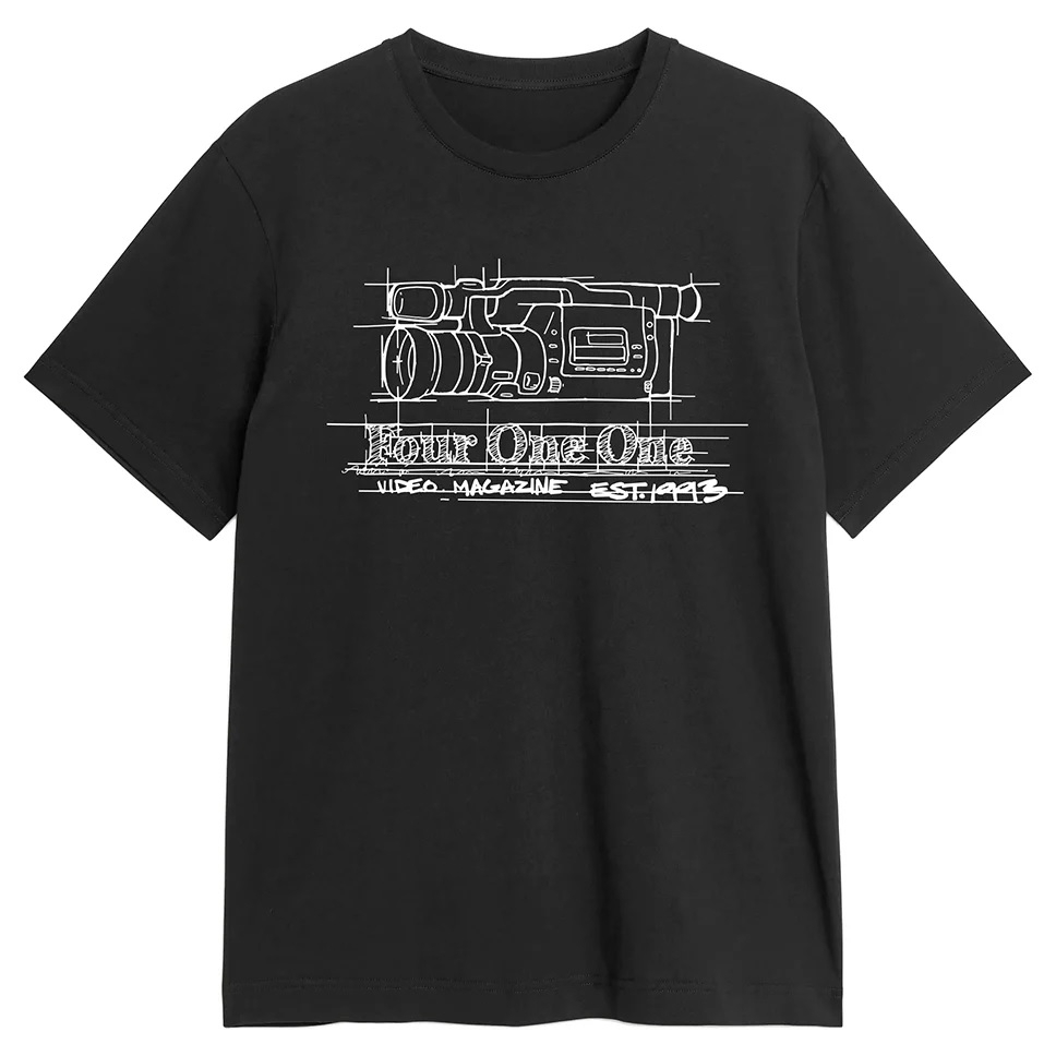 Amazon | 411 ビデオマガジンオリジナルロゴ Tシャツ | Tシャツ