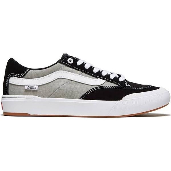 black and silver vans