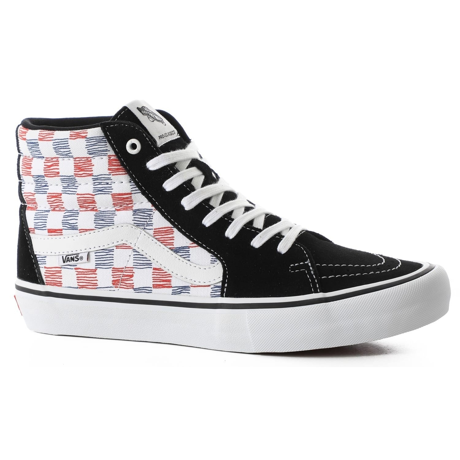 vans sk8 hi checkerboard white