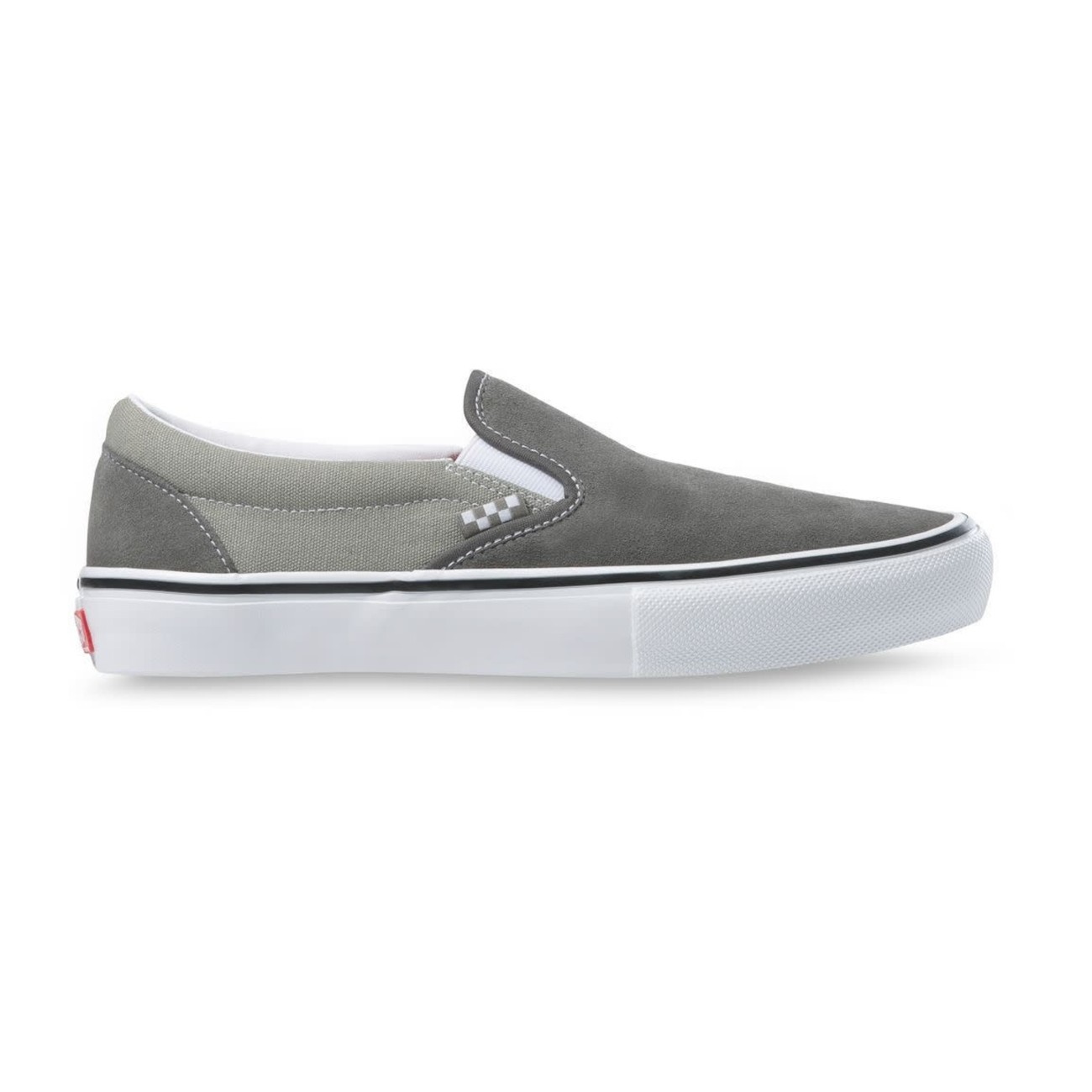vans grey slip ons mens