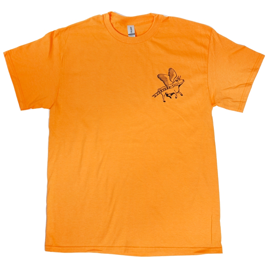 Flying Cow Outline Tee (Tennessee Orange)