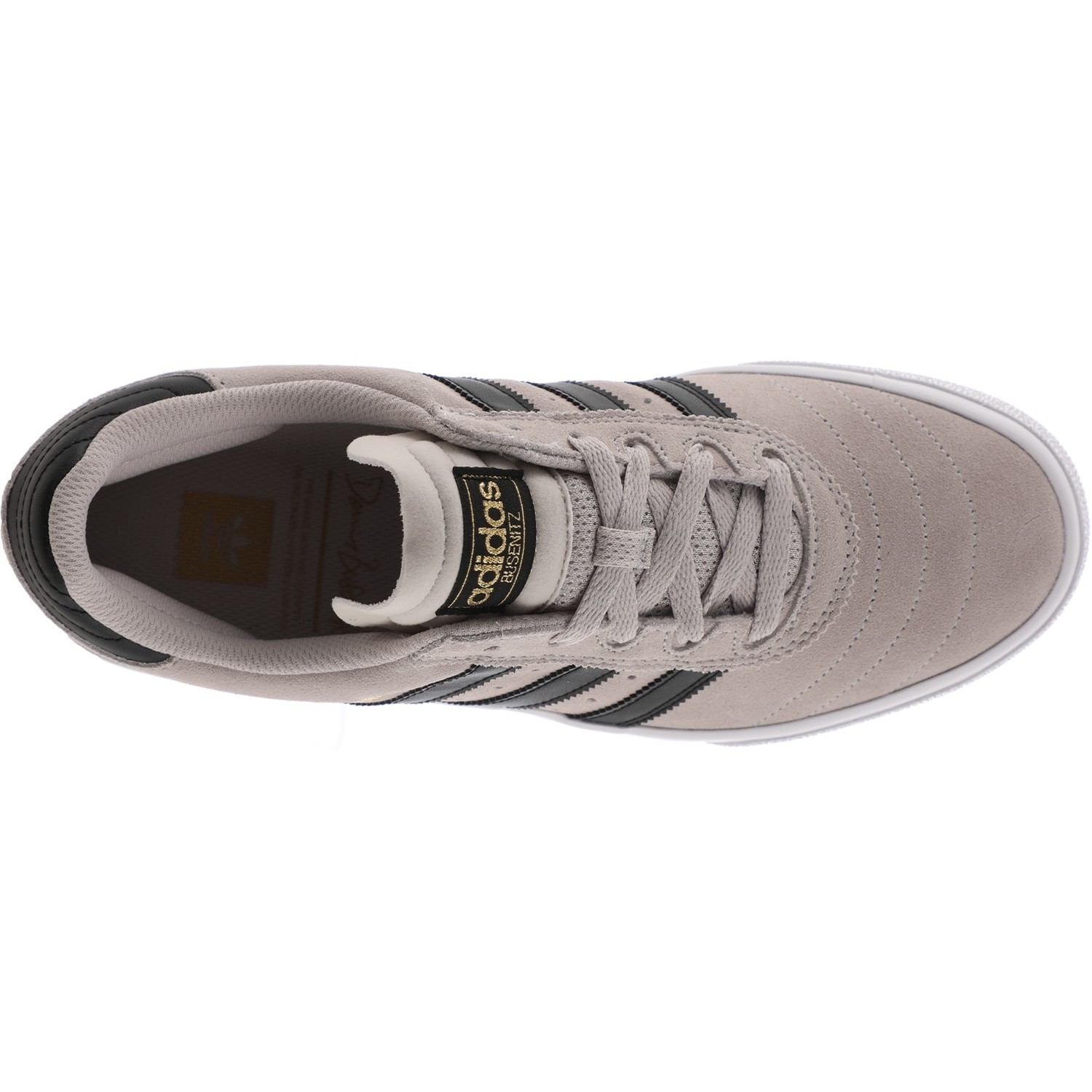 adidas busenitz vulc crystal white & black shoes
