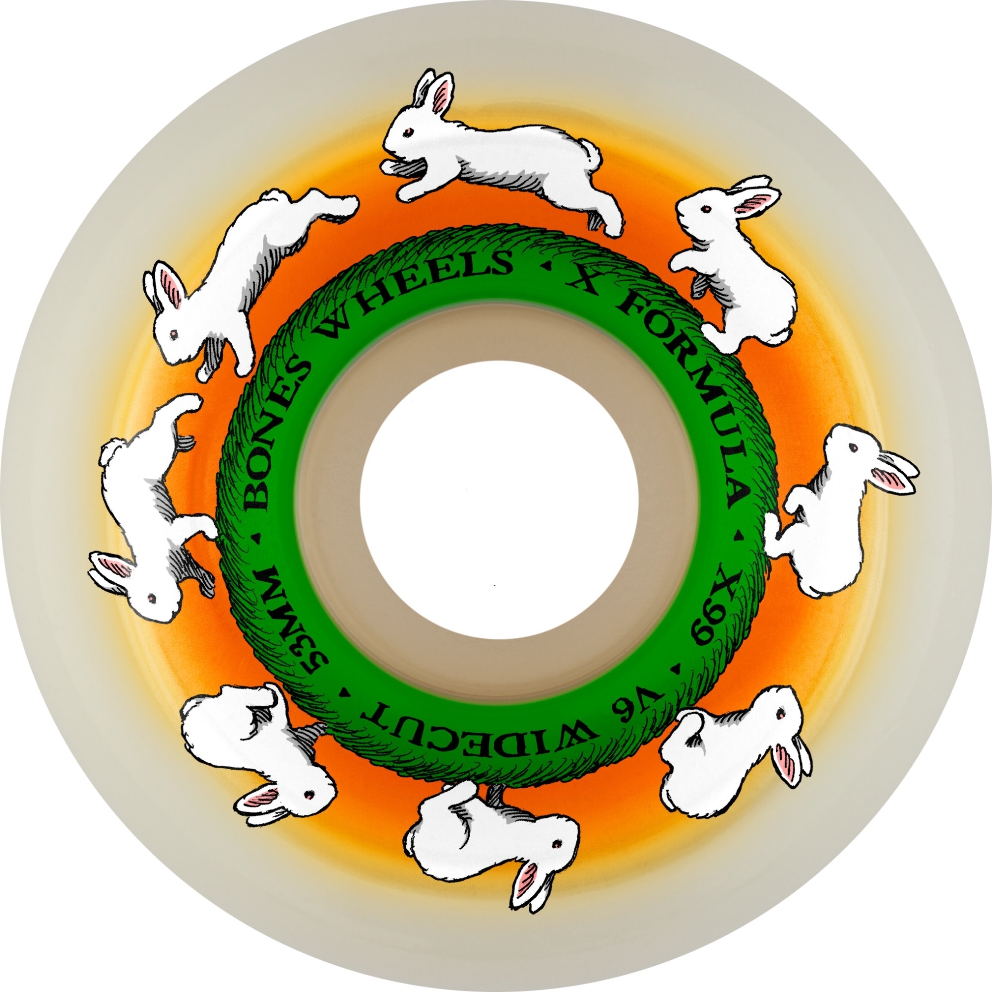 Runny Bunny X-Formula Widecut Wheels (White)