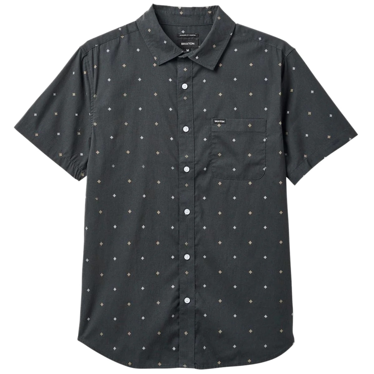 Charter Print S/S Woven (Washed Black Py