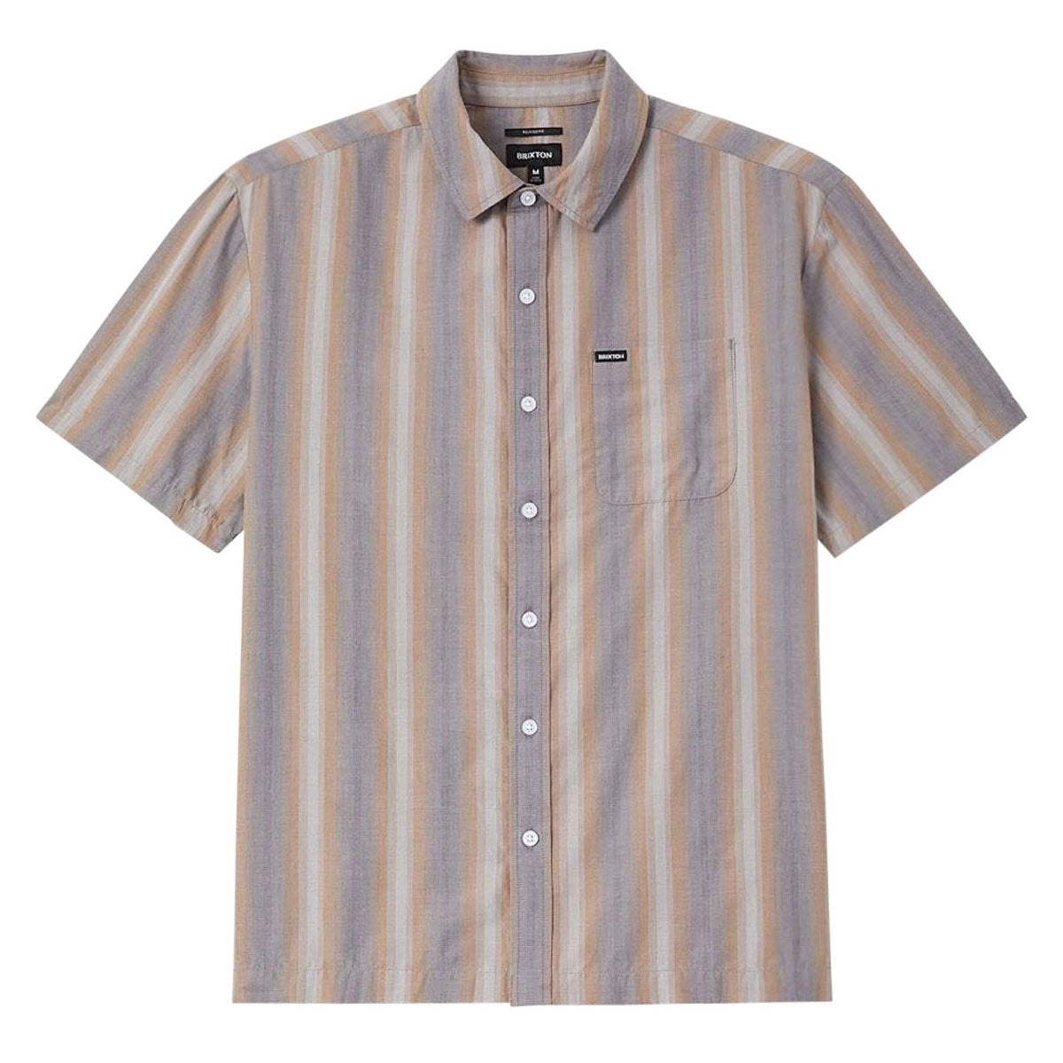 Cru S/S Woven (Charcoal Shadow Stripe)