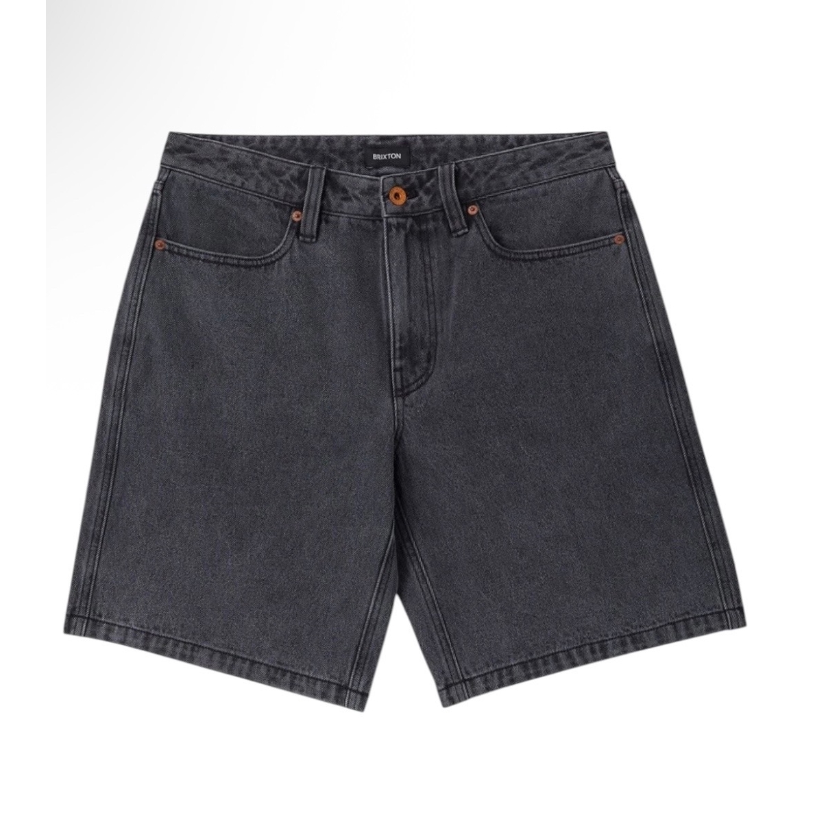 Brixton Relaxed Short (Washed Black Deni