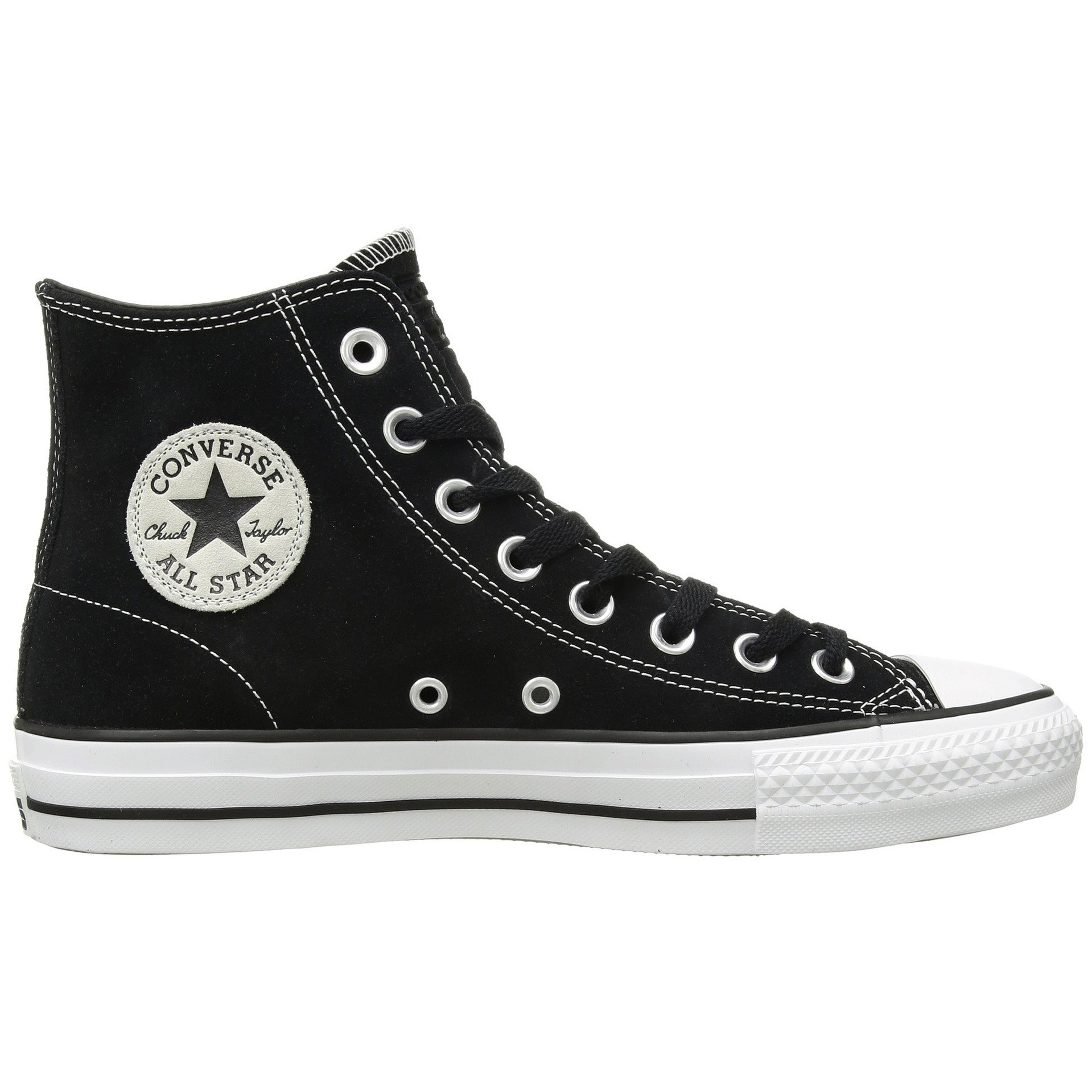 CONS CTAS Pro Hi (Suede) Black/Black/White Mens at Tempe