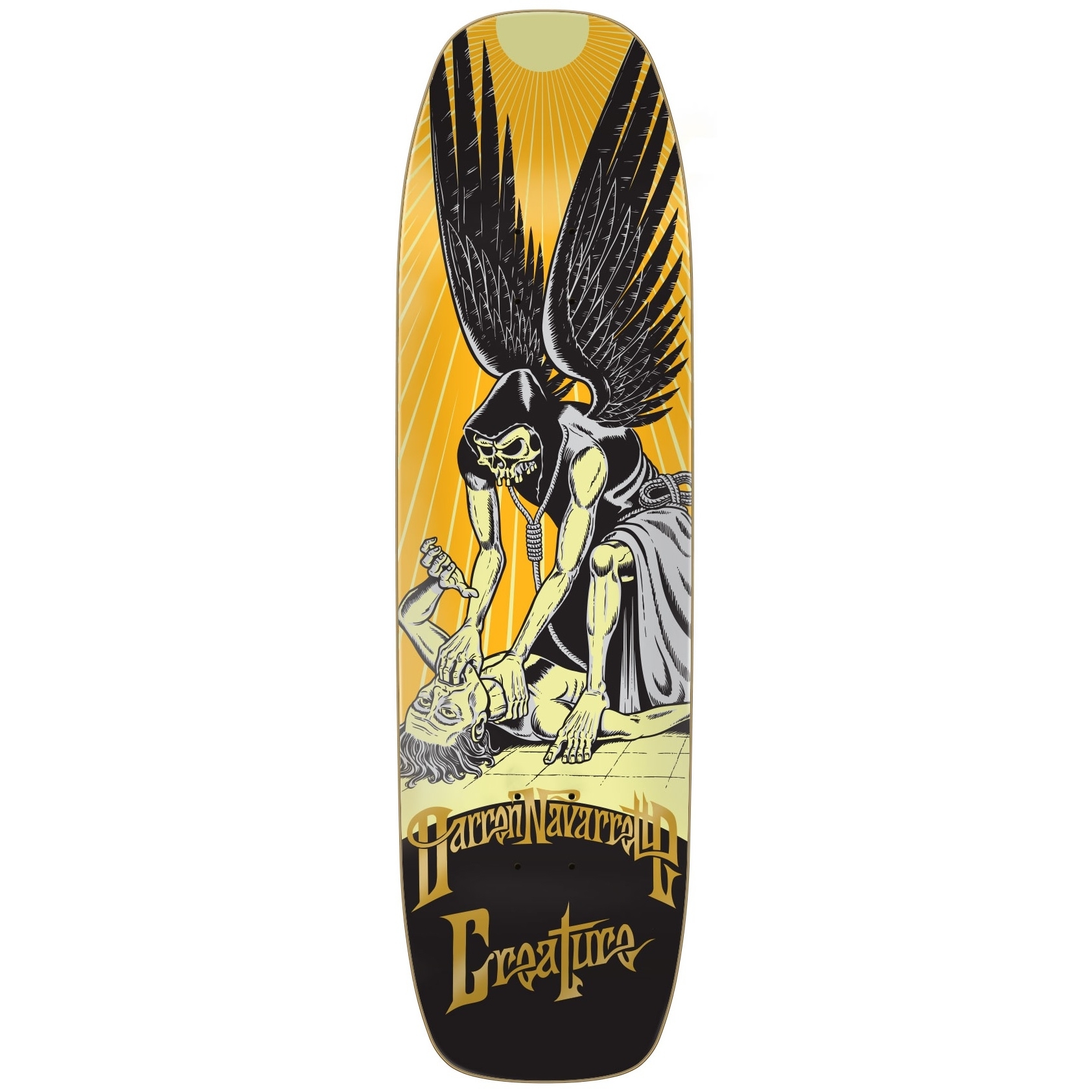 希少CREATURE NAVARRETTE ANGEL OF DEATH XL Navarrette Angel Of Death XL 9in | Shaped Skateboard Decks