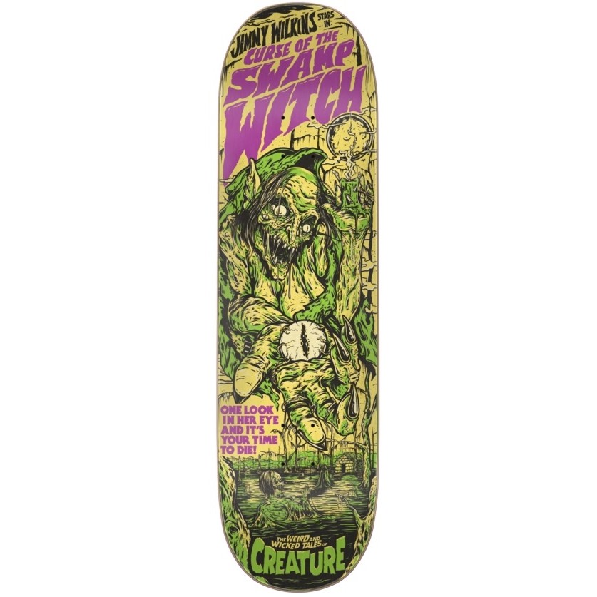 Details about   Creature Skateboard Deck Swamp Witch 8.8 Jimmy Wilkins Wicked Tales New