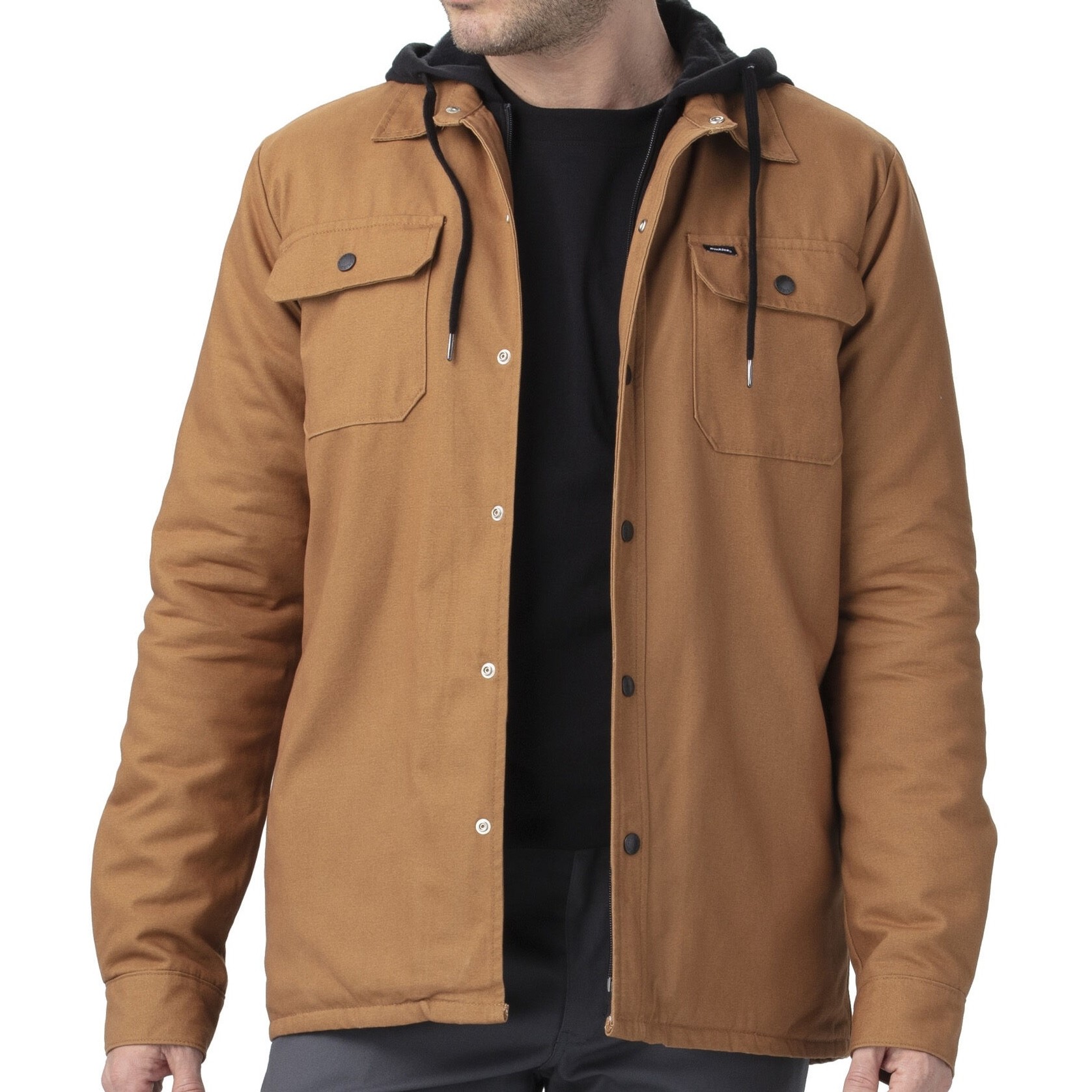 hooded shirt jackets