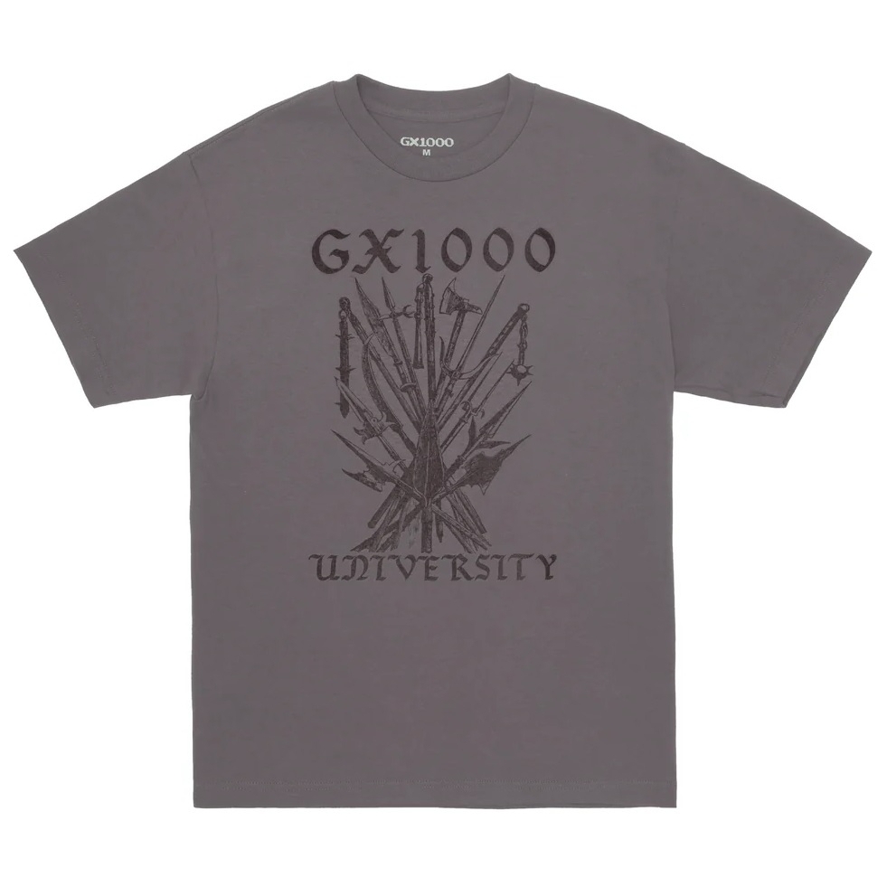 【GX1000】 University Tee [Charcoal] Cowtown