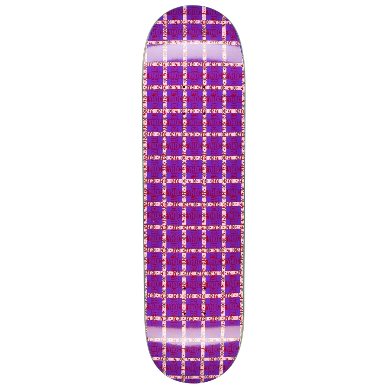 Hockey Purple Plaid Deck (8.38)