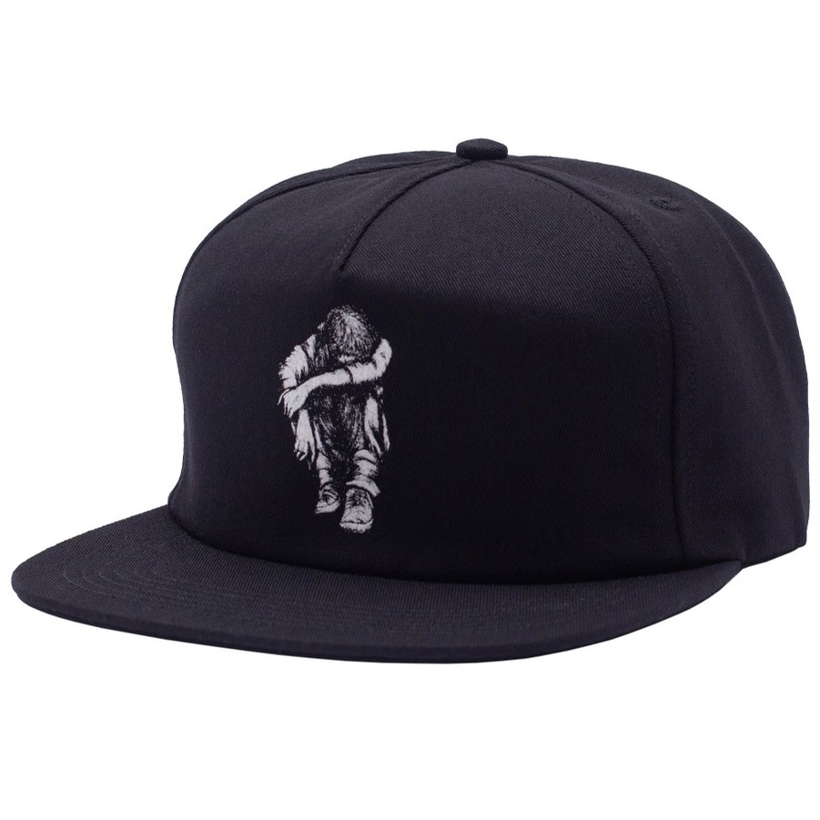 vans rose black strapback hat