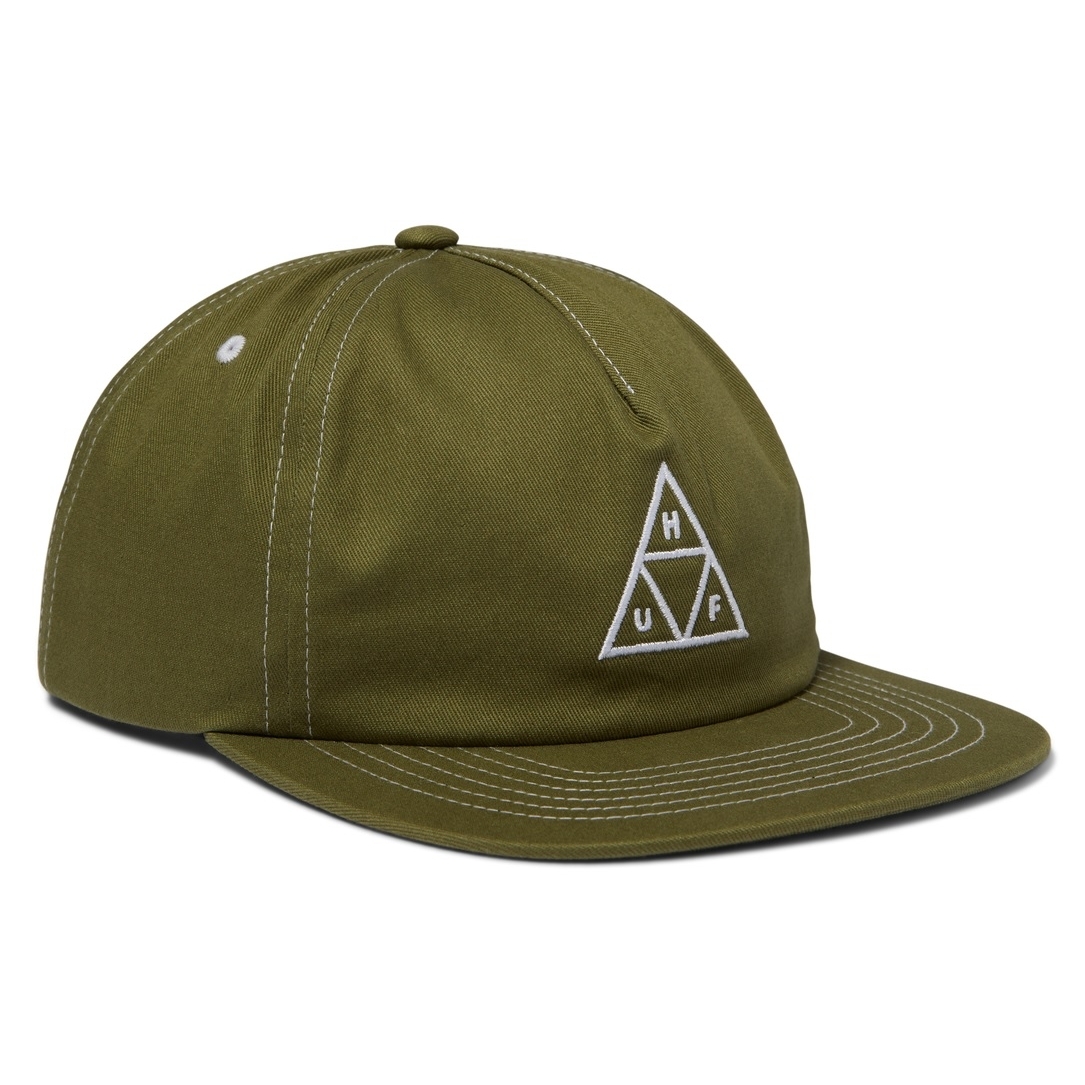 Huf Set TT Snapback (Light Olive/White)