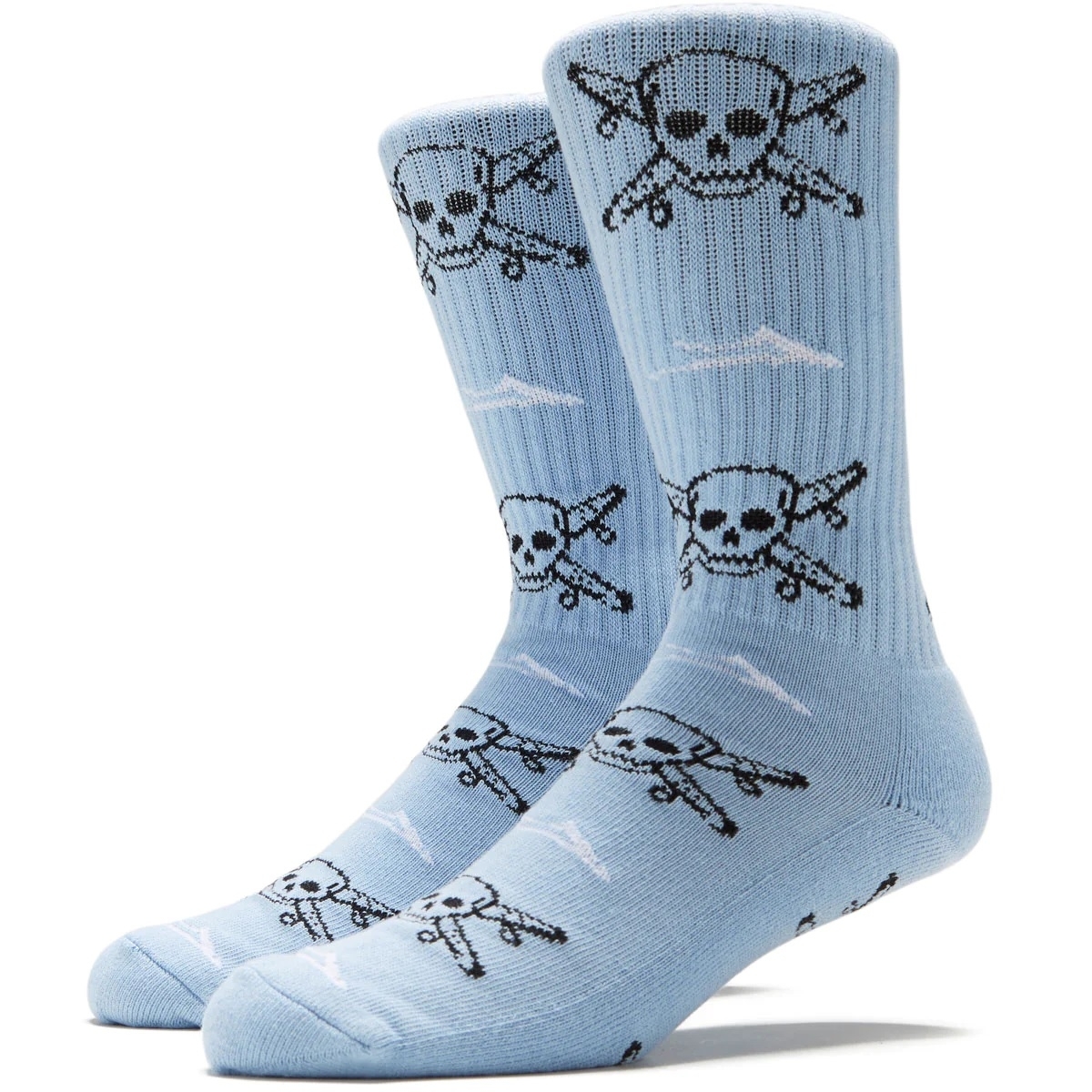 Street Pirate Crew Sock (Light Blue)