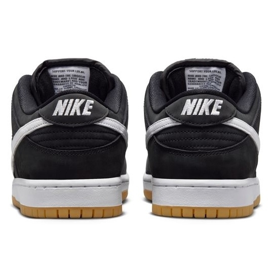 sb dunk low pro black white
