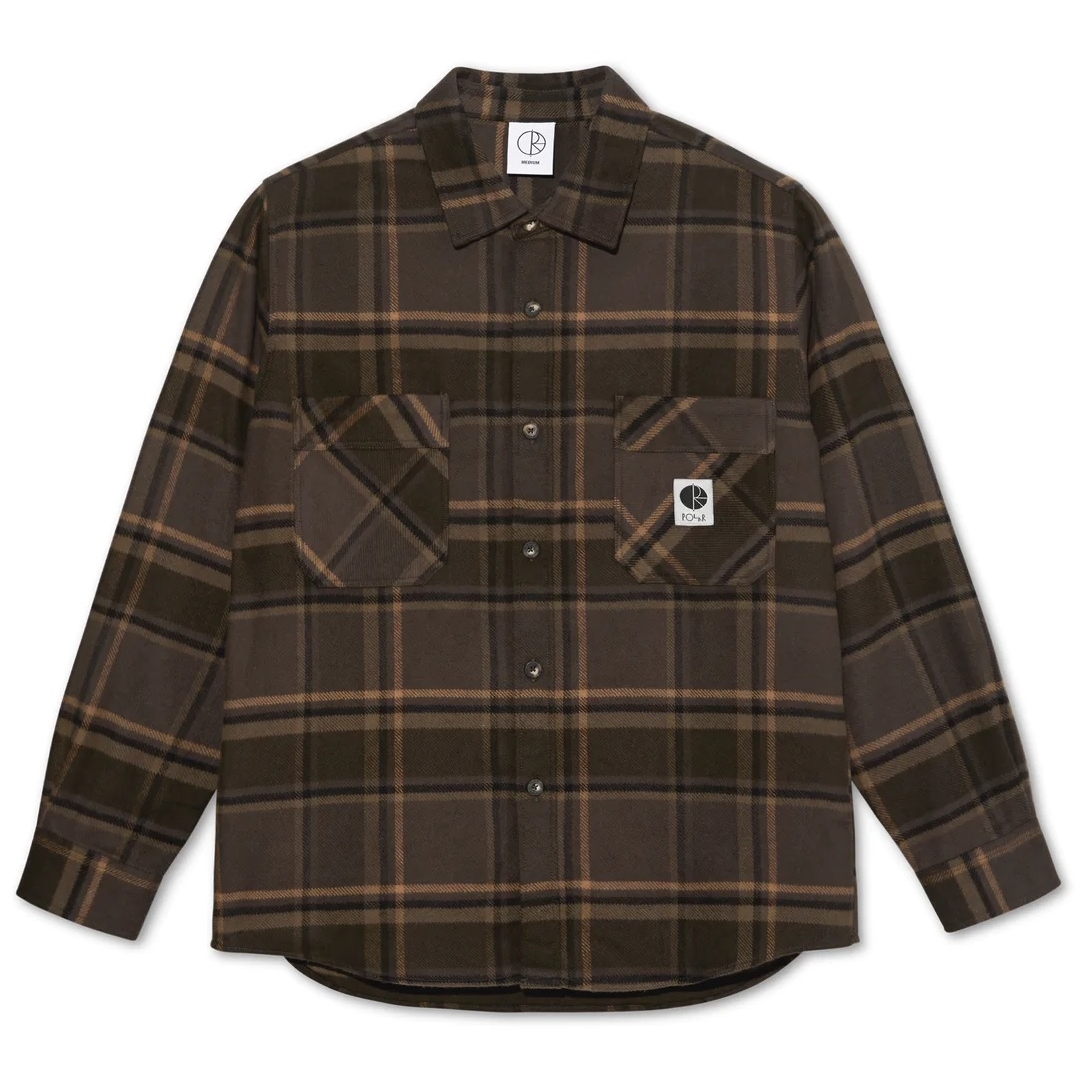 Mike Flannel L/S Shirt (Brown/Mauve)