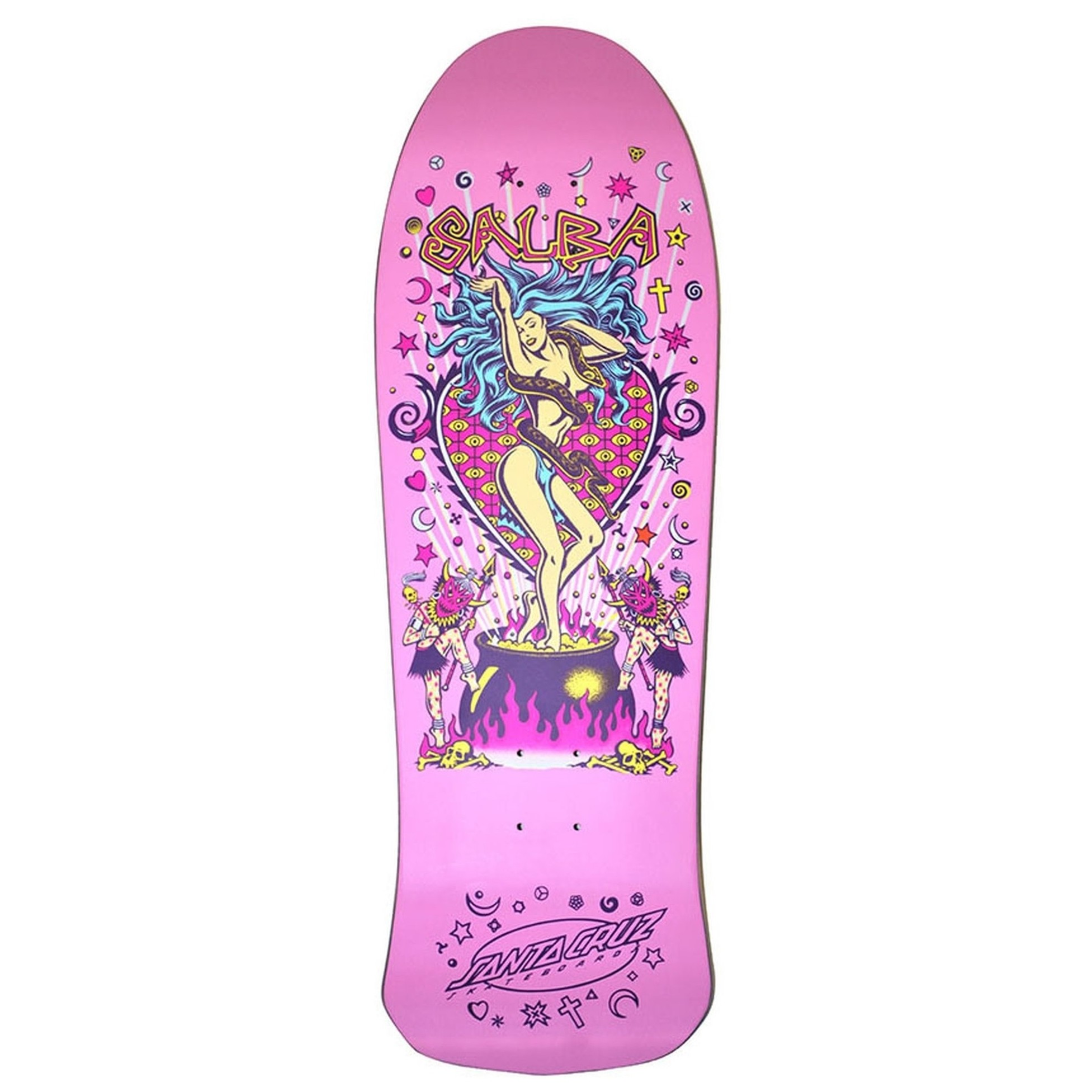 Santa Cruz Skateboards Deck Salba Witch Doctor Old School ReIssue Pink