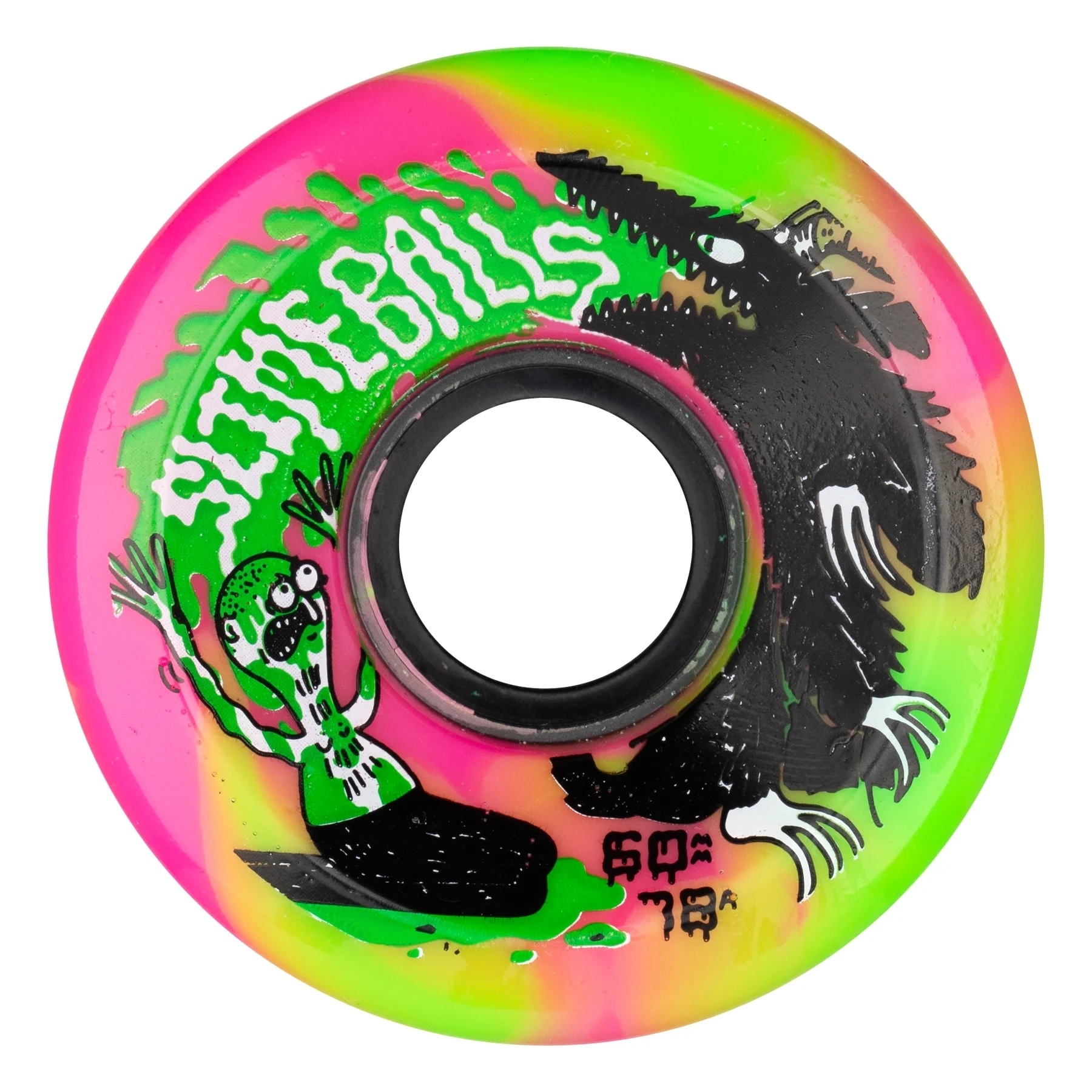 Jay Howell OG Slime Balls Wheels (Pink/Green Swirl)