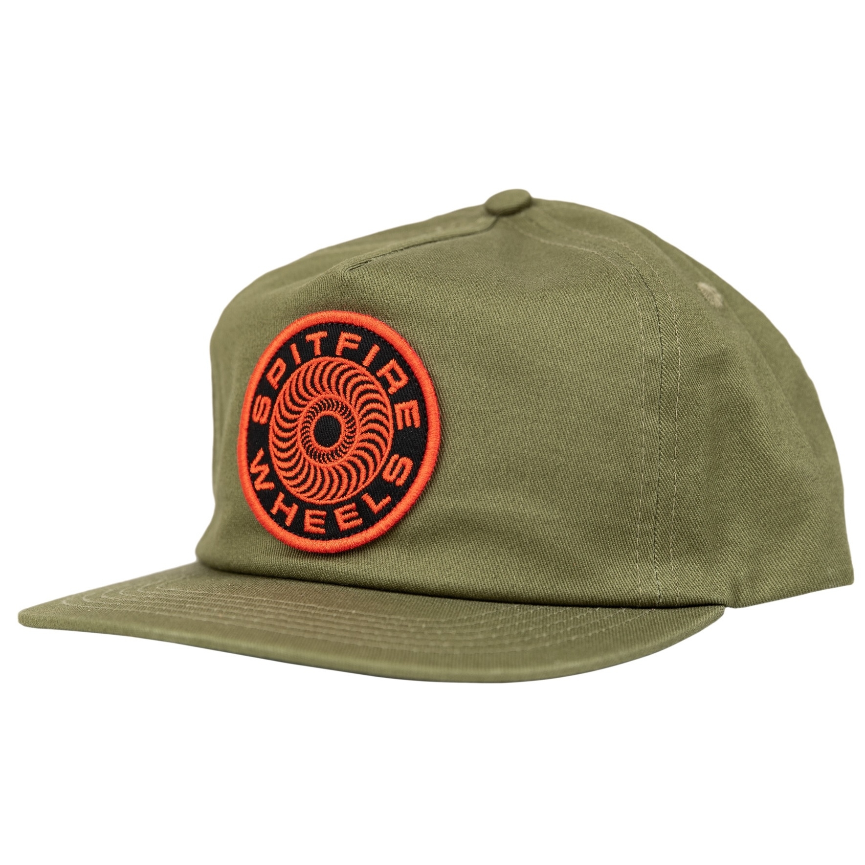 Classic '87 Swirl Patch Snapback (Olive/Red/Black)