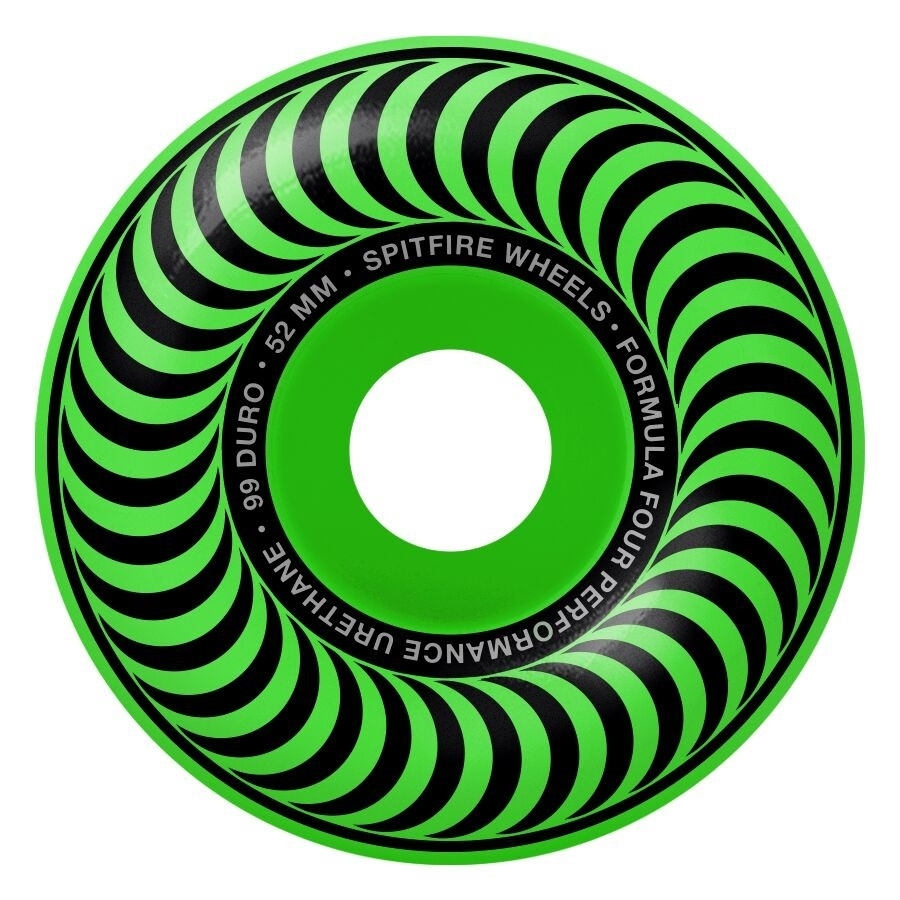 Spitfire F4ウィール 52mm 99A ボーンズベアリング付 001 SPITFIRE WHEEL スピットファイヤー ウィール FORMULA FOUR (F4
