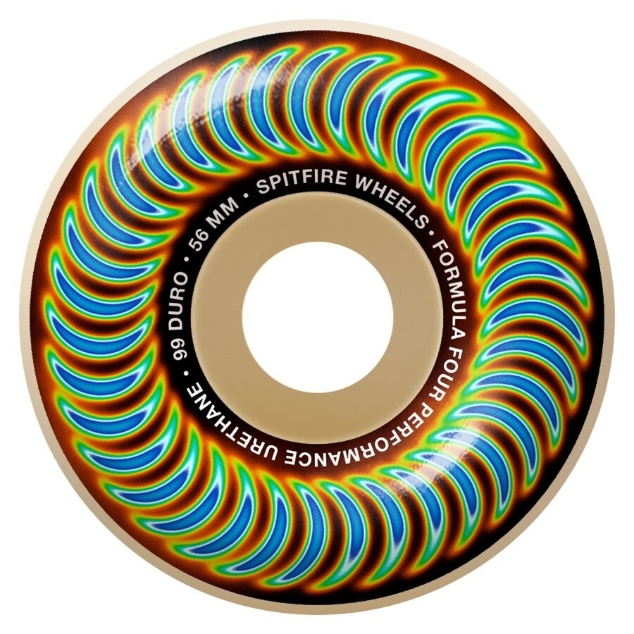 SPITFIRE ライム58mm Spitfire Live To Burnside Wheels Set Orange Natural 58Mm