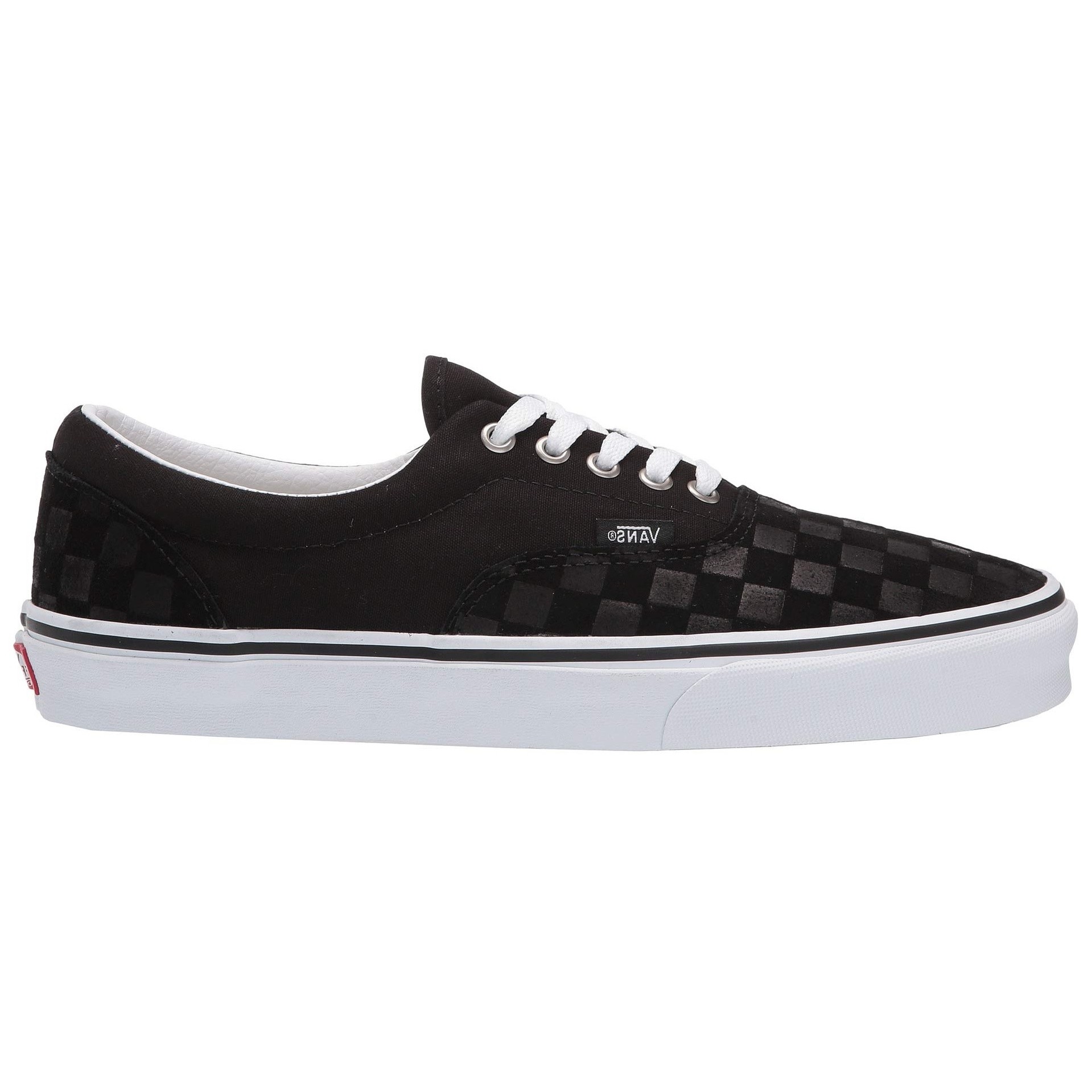 vans era black checkerboard