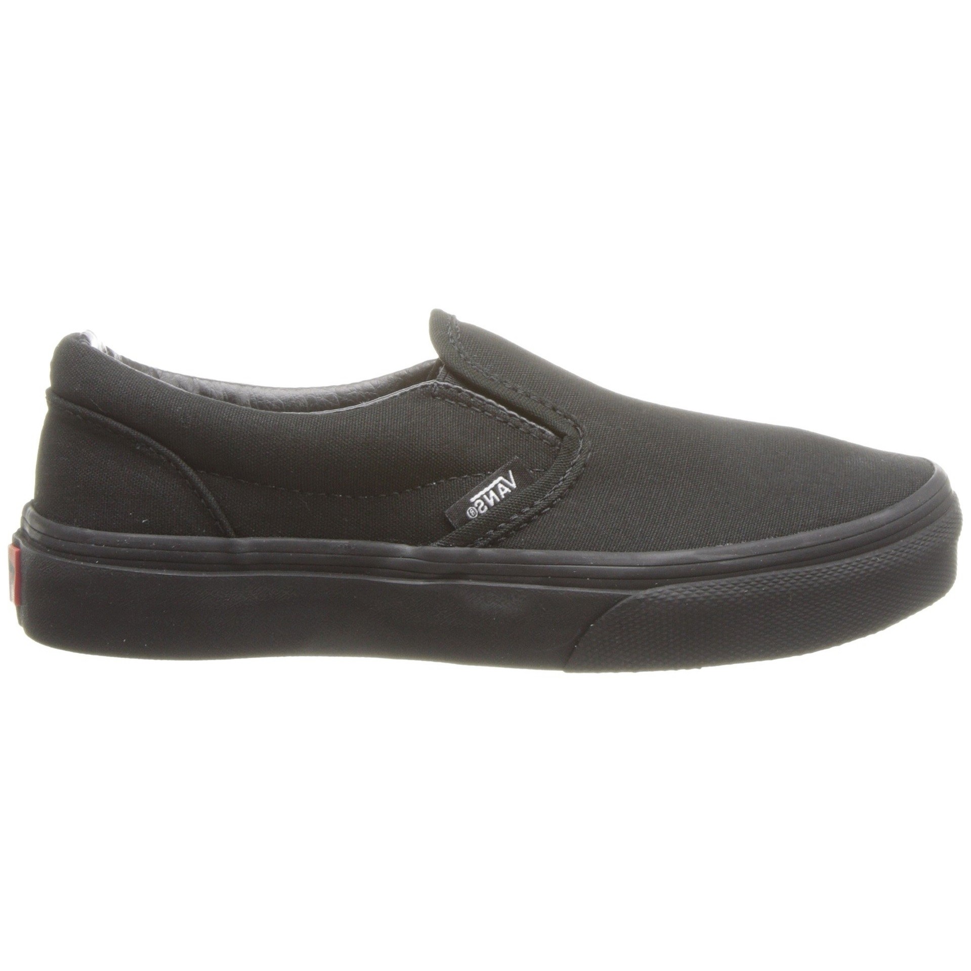 black vans slip on kids