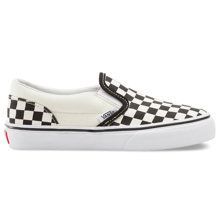 white slip on kids