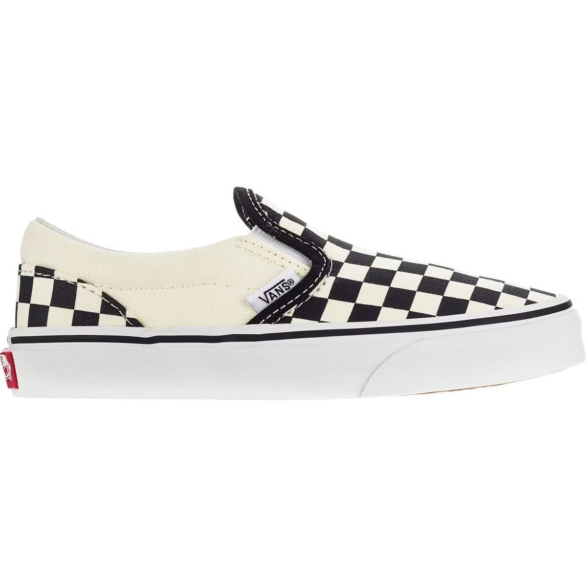 Kids Classic Slip-On (Checkerboard) Black/White