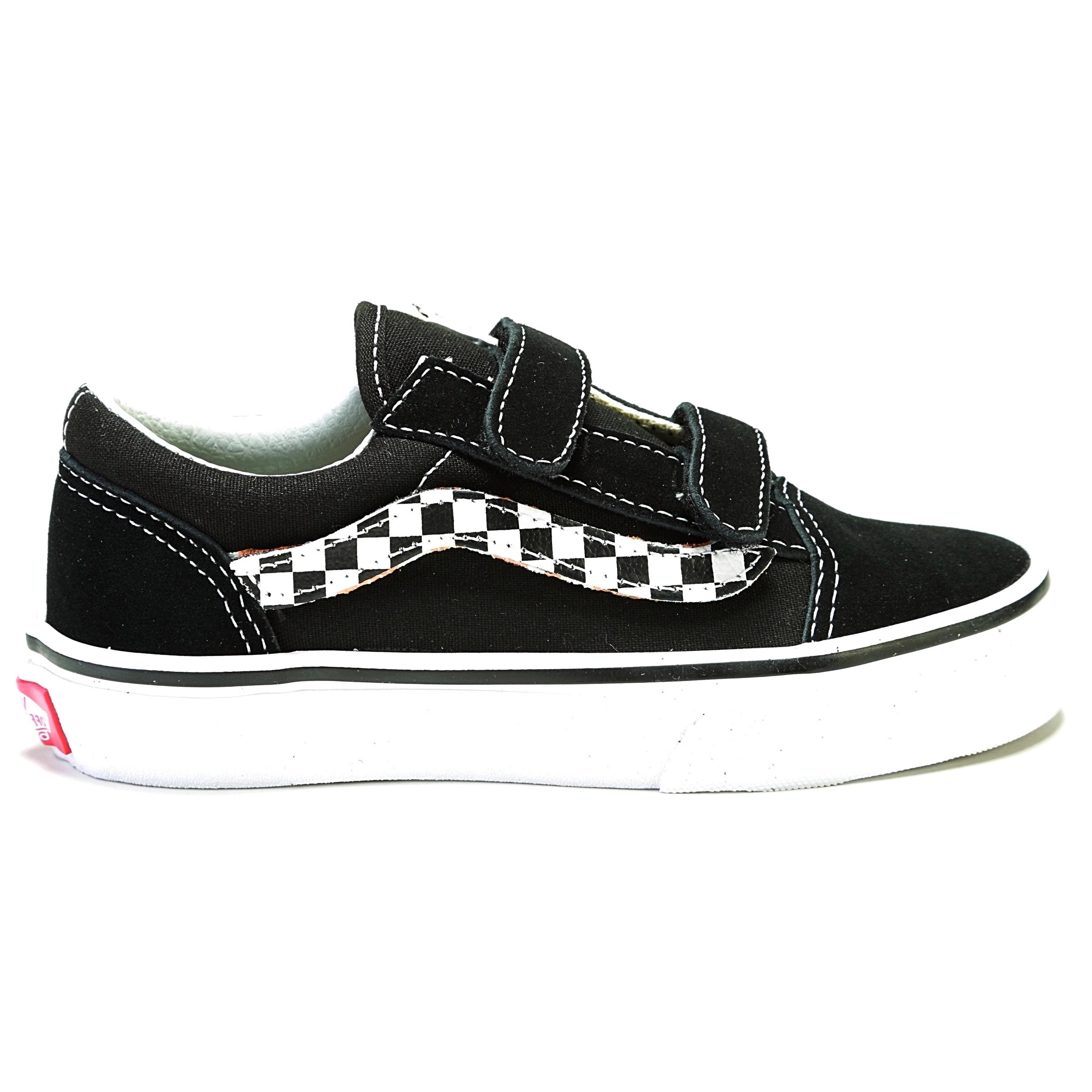 old skool side stripe velcro