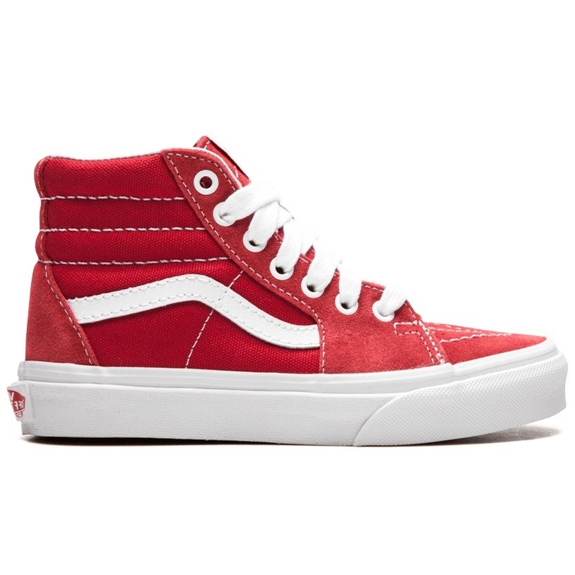 vans skate high all red