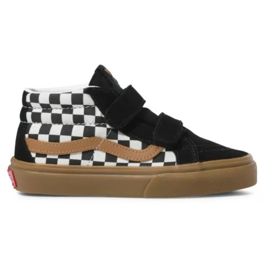 youth checkered vans
