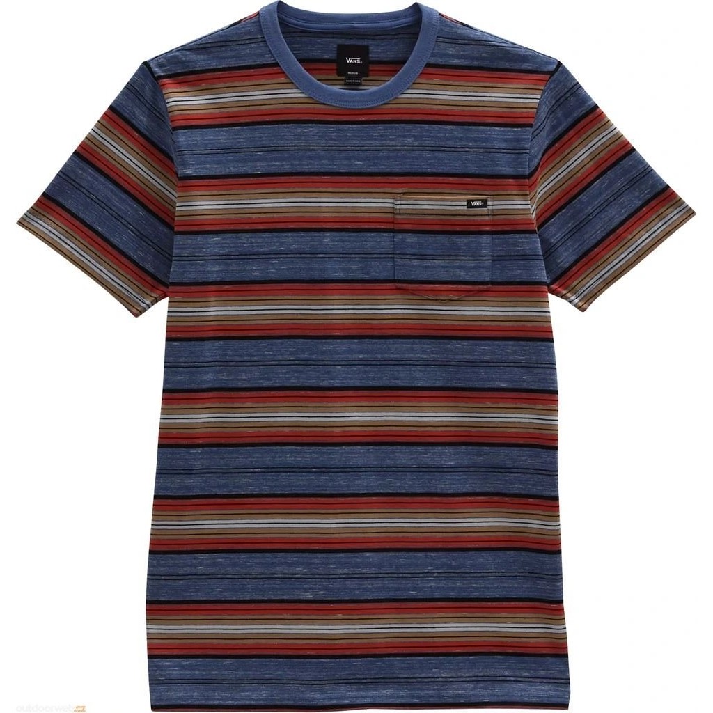 navy blue vans with red stripe