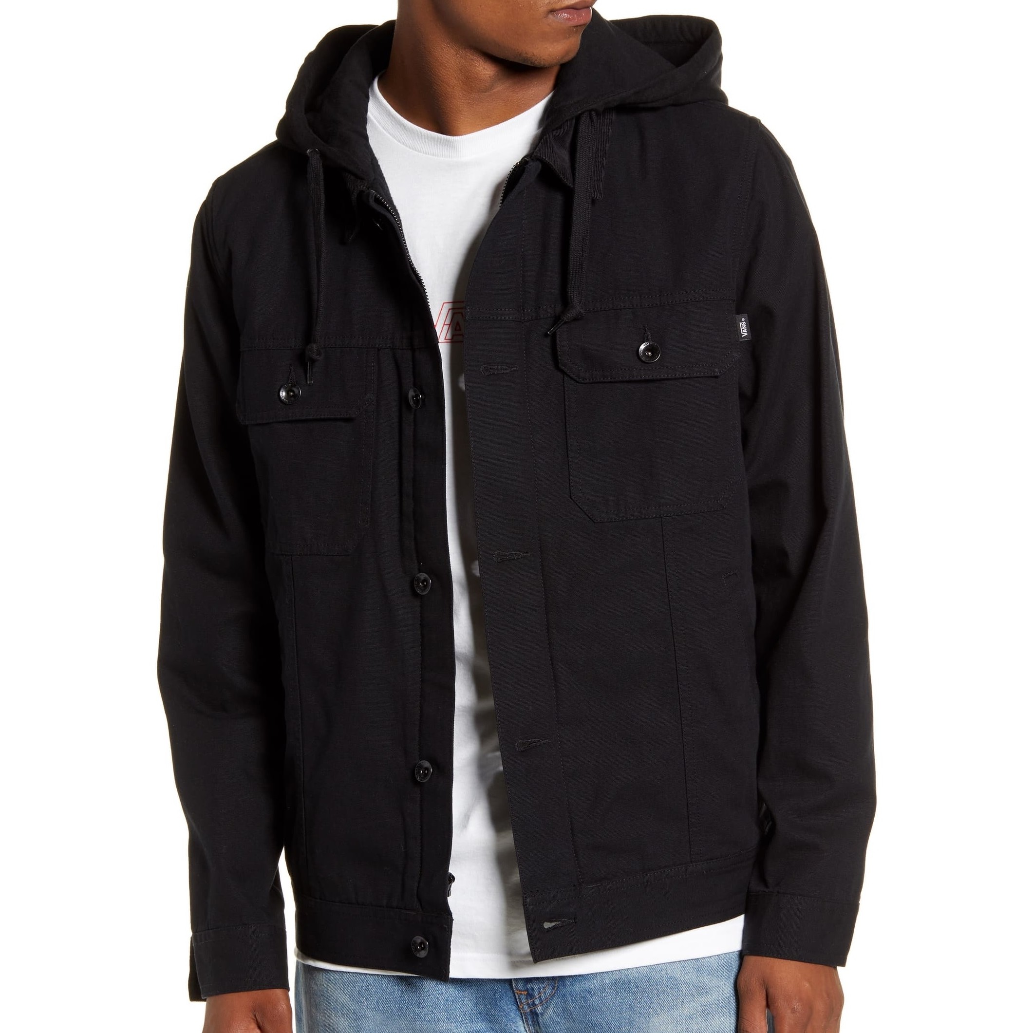 hooded trucker jacket