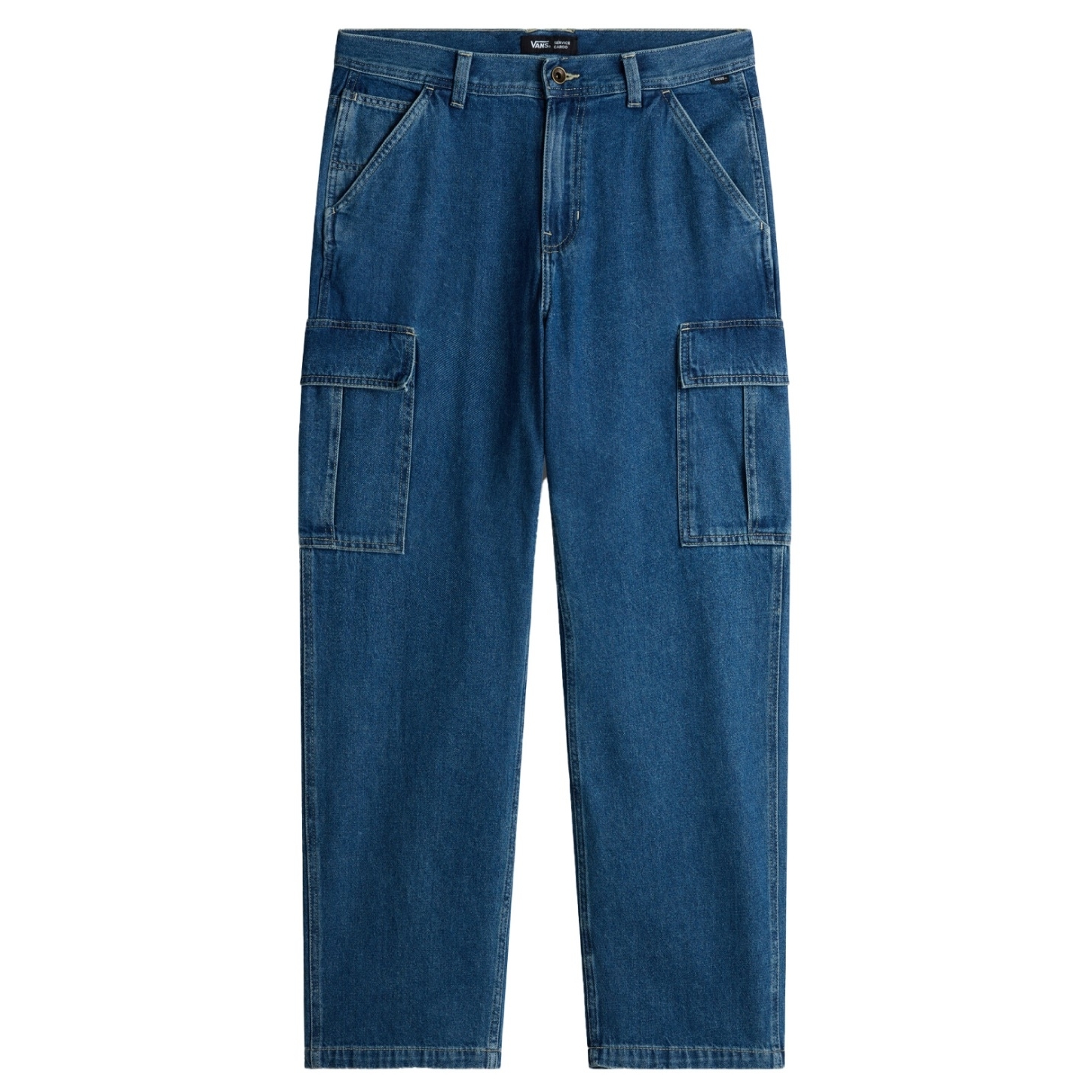 Service Cargo Loose Denim Pant Vintage Indigo